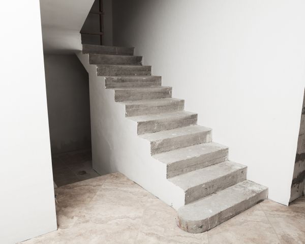 Cement Step Installation in Bend