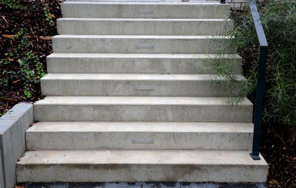 Poured Step Installation in Bend