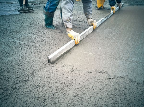Cement Slab Installation in Bend