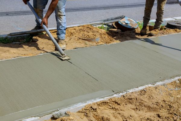 Cement Pathway Installation in Bend