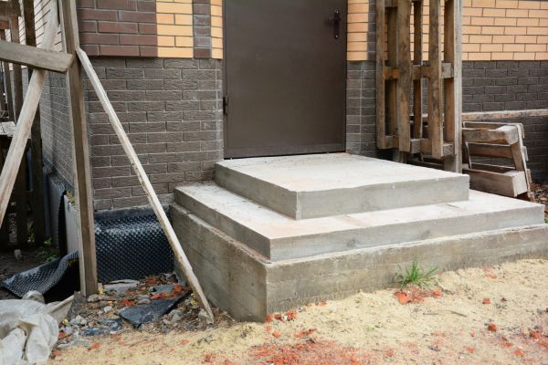 Cement Steps Construction in Bend