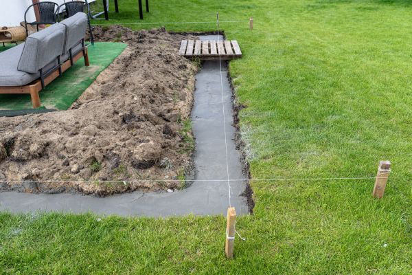 Cement Footer Installation in Bend