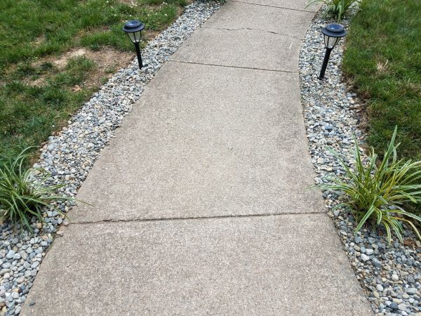 Cement Path Construction in Bend